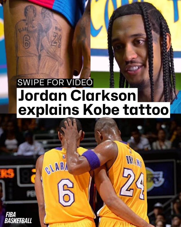 开云体育-克拉克森谈科比纹身：他绝对是我心目中的GOAT 他教会了我许多
